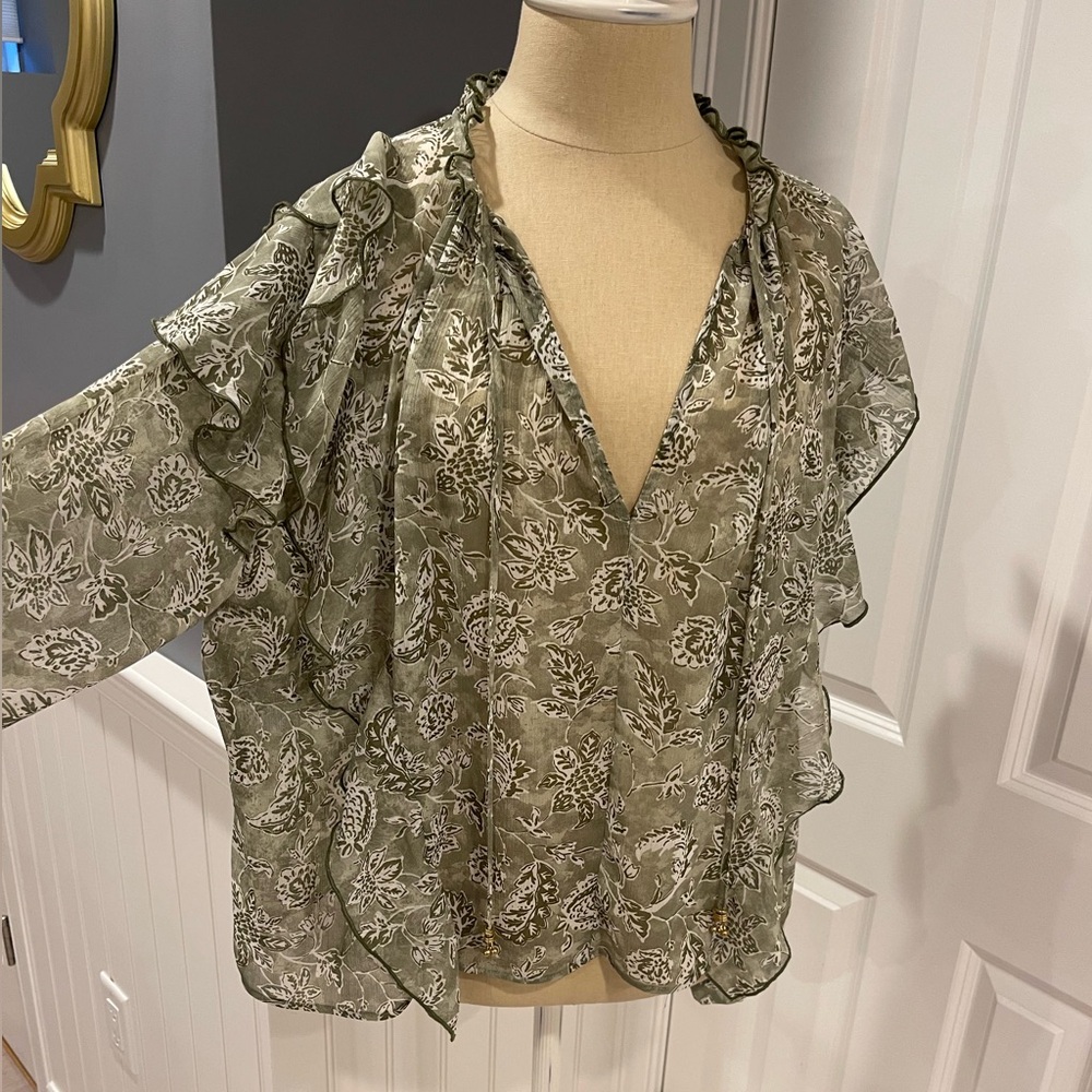 Zara Ruffled Multicolored Blouse - Picture 5 of 13